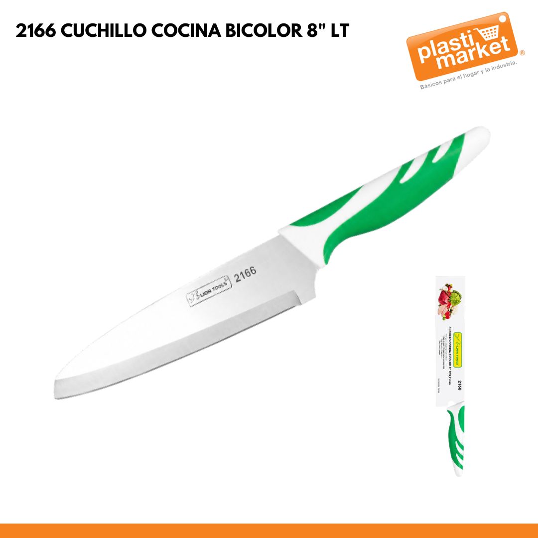 2168 CUCHILLO COCINA BICOLOR 8" LT