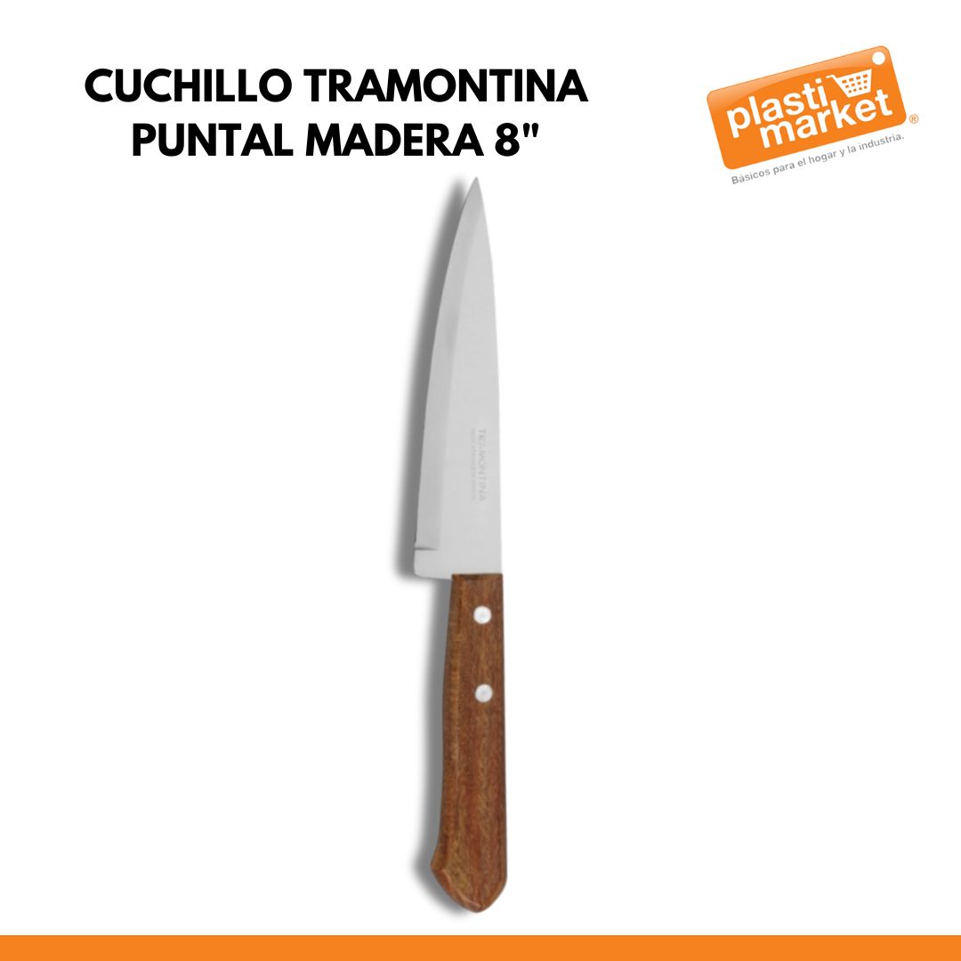 4370 CUCHILLO TRAMONTINA PUNTAL MADERA 8"