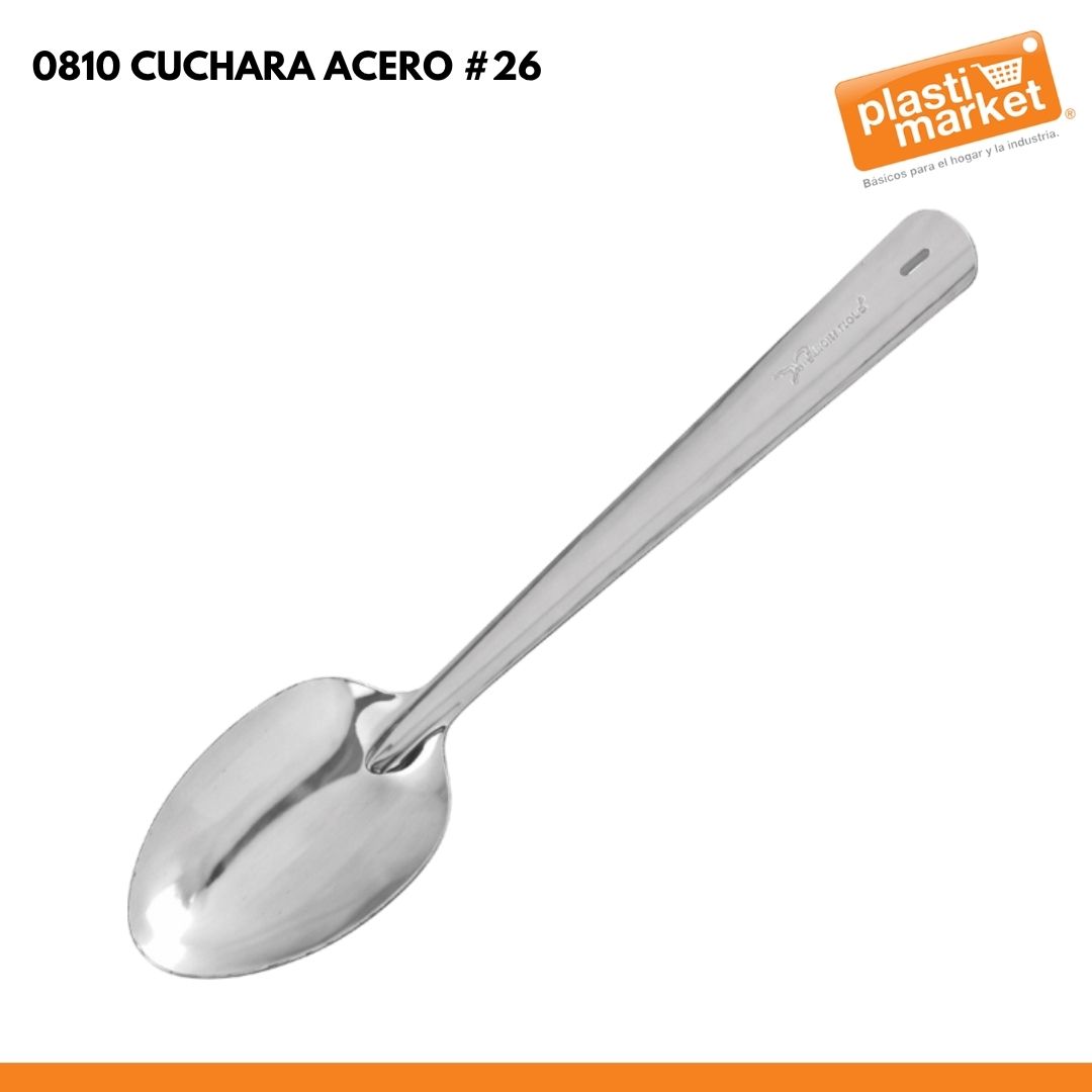 0810 CUCHARA ACERO #26