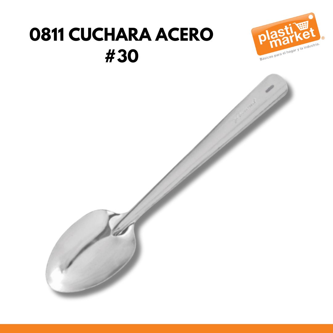 0811 CUCHARA ACERO #30
