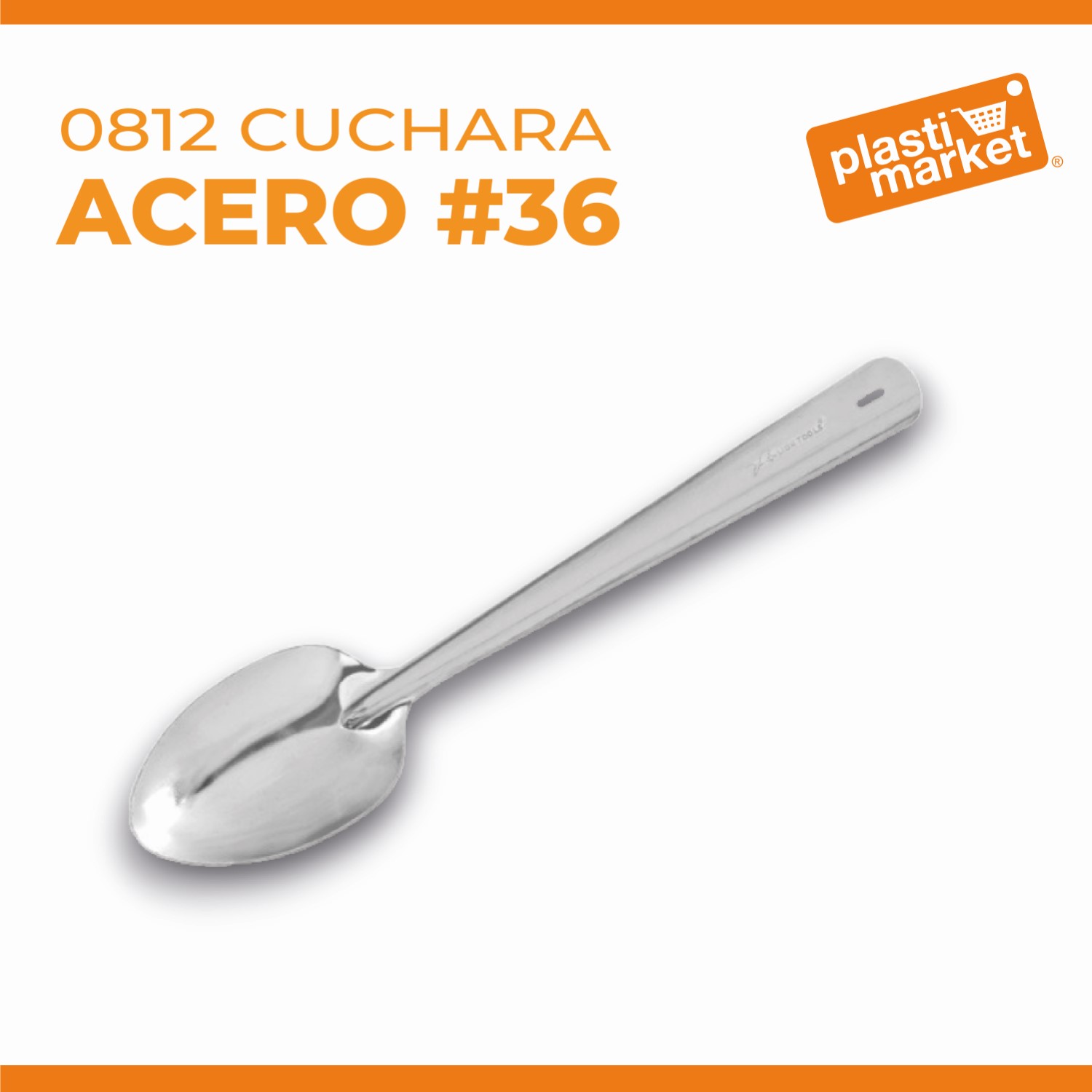 0812 CUCHARA ACERO #36