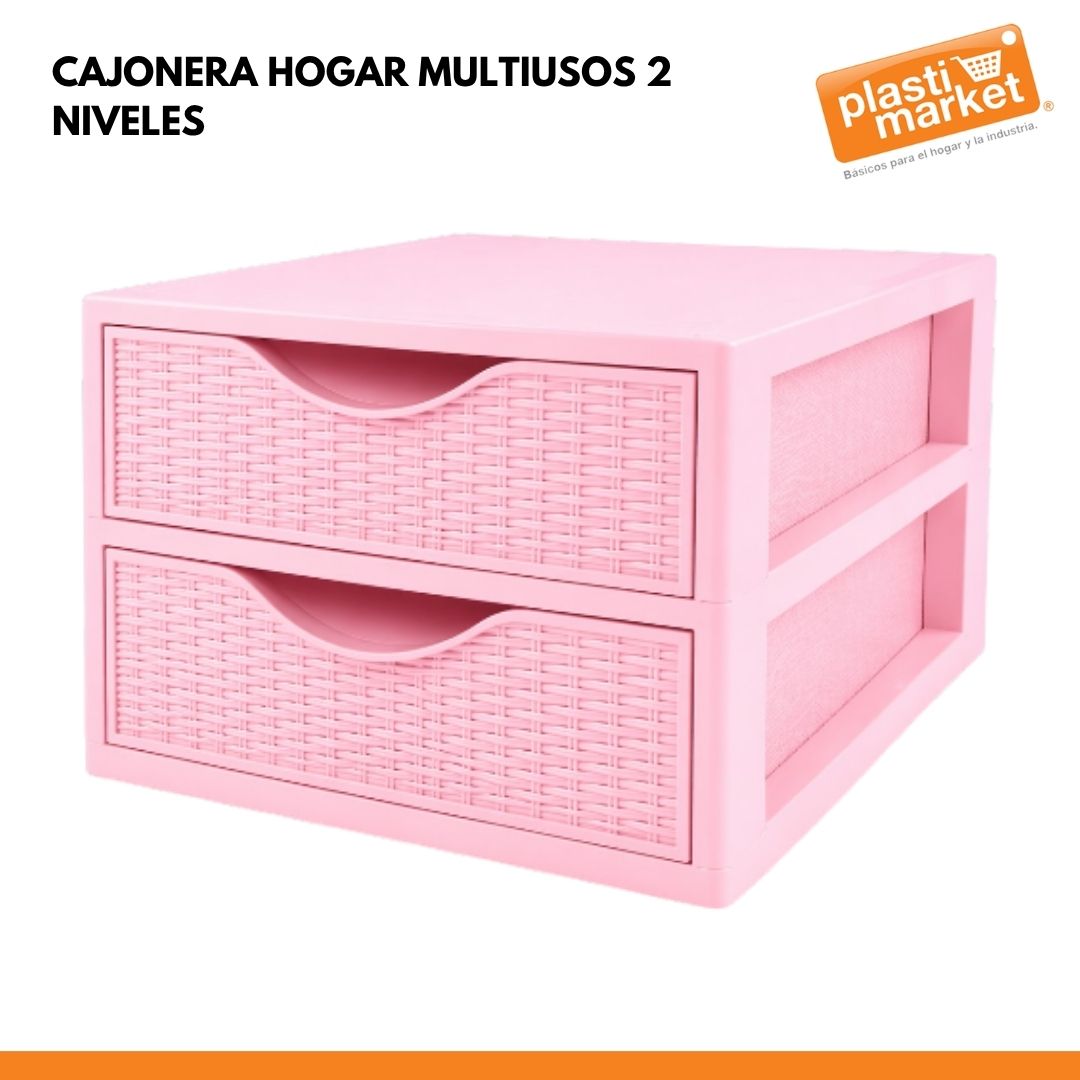 CAJONERA HOGAR MULTIUSOS 2 NIVELES