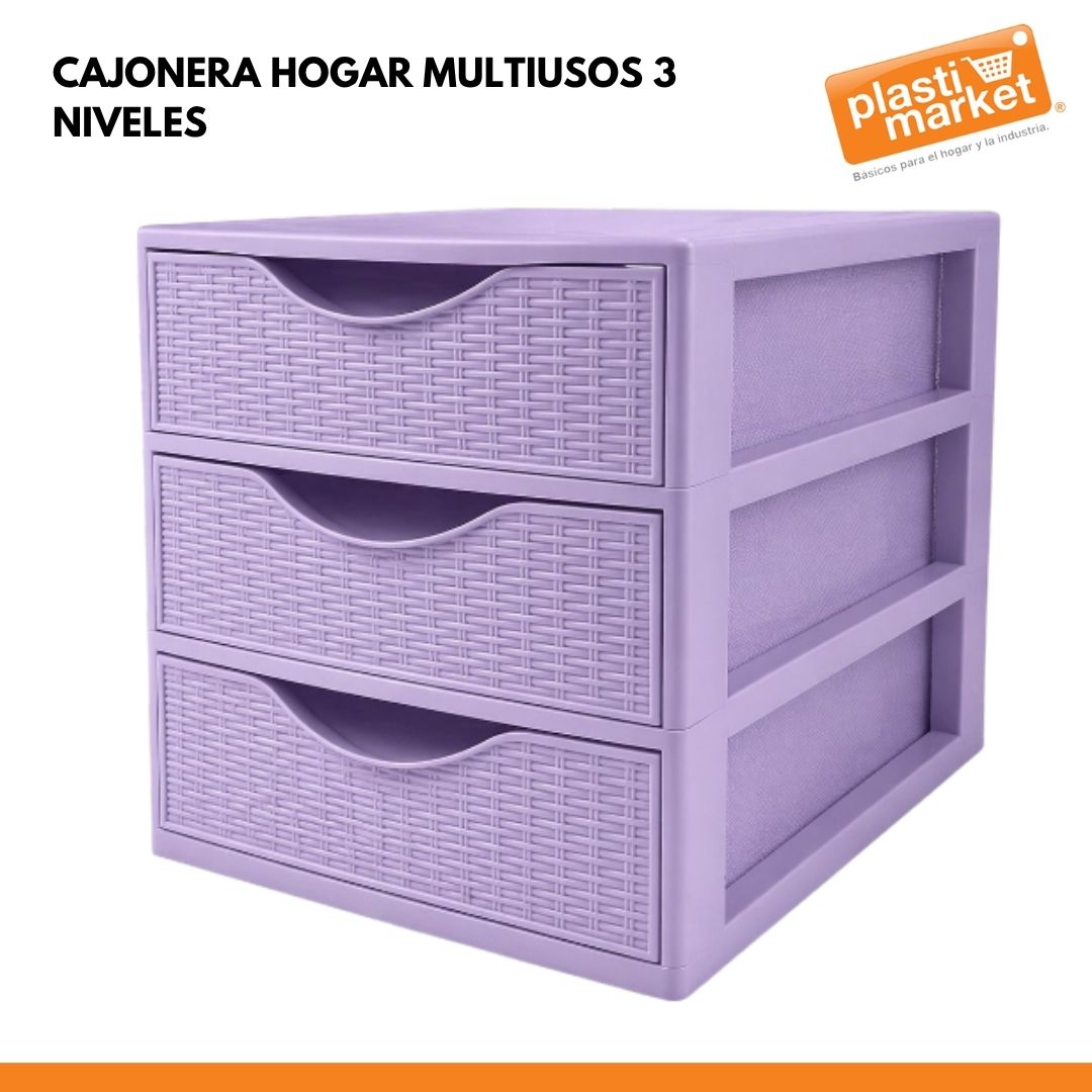 CAJONERA HOGAR MULTIUSOS 3 NIVELES