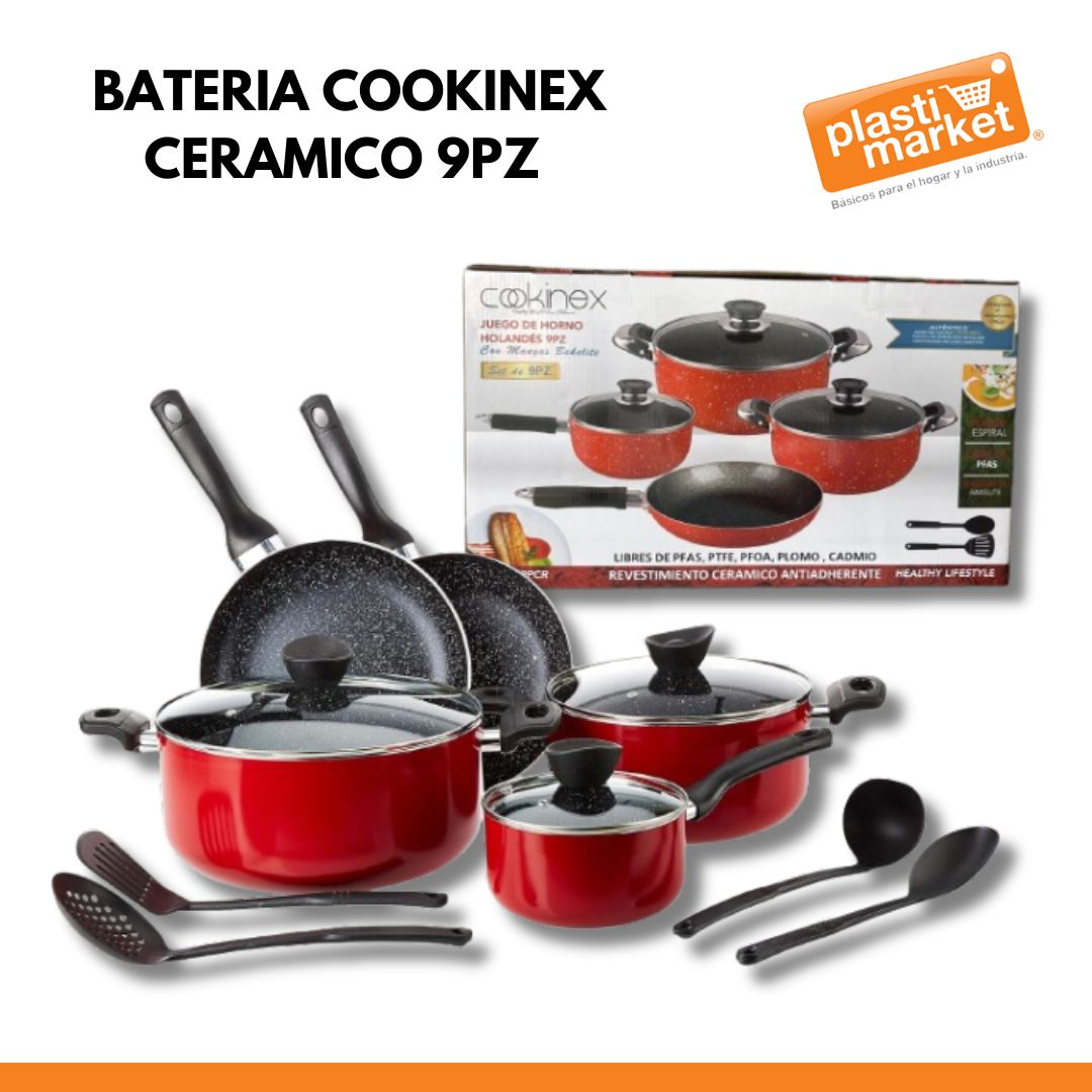 CK-D09 BATERIA COOKINEX CERAMICO 9 PZ.