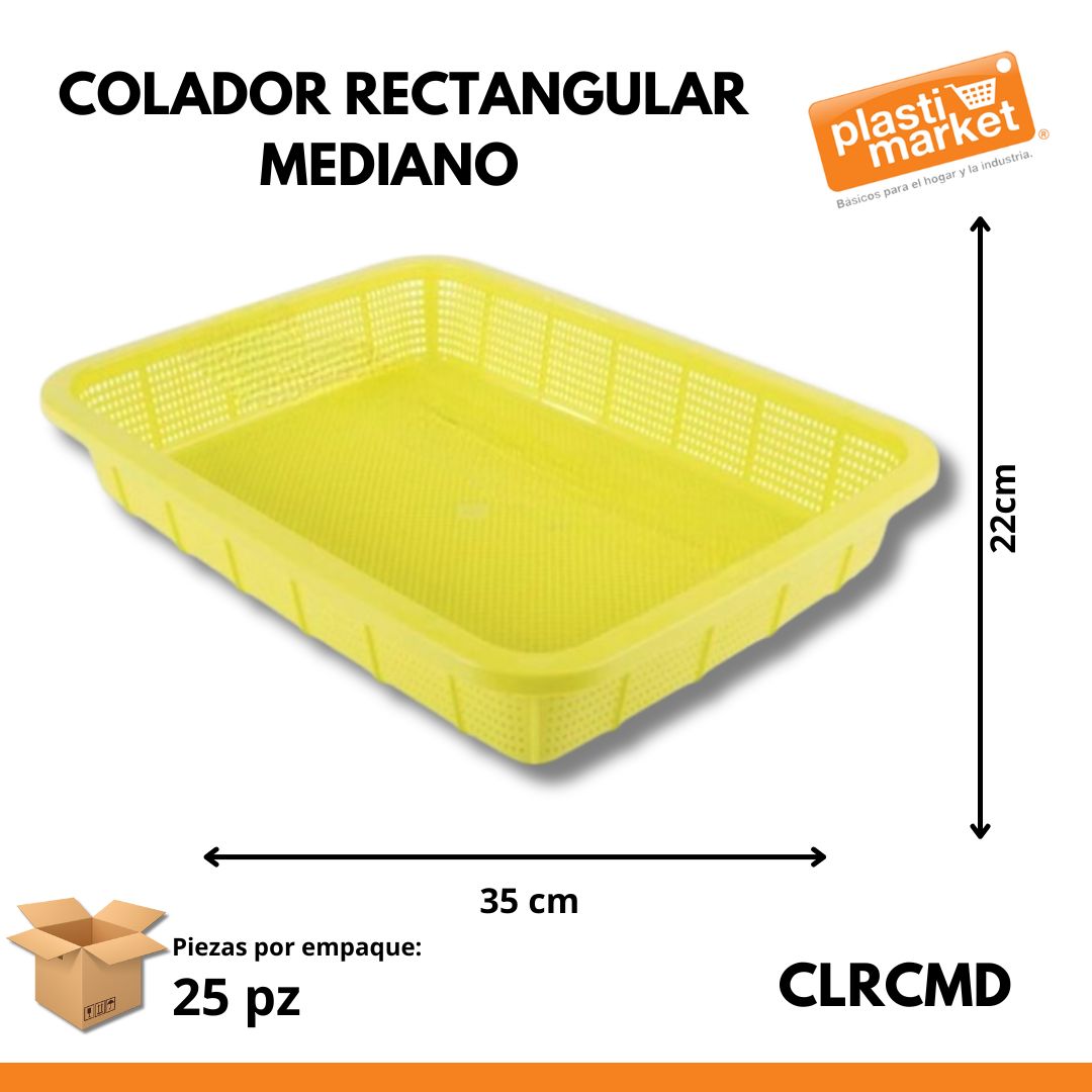 COLADOR RECT. MEDIANO