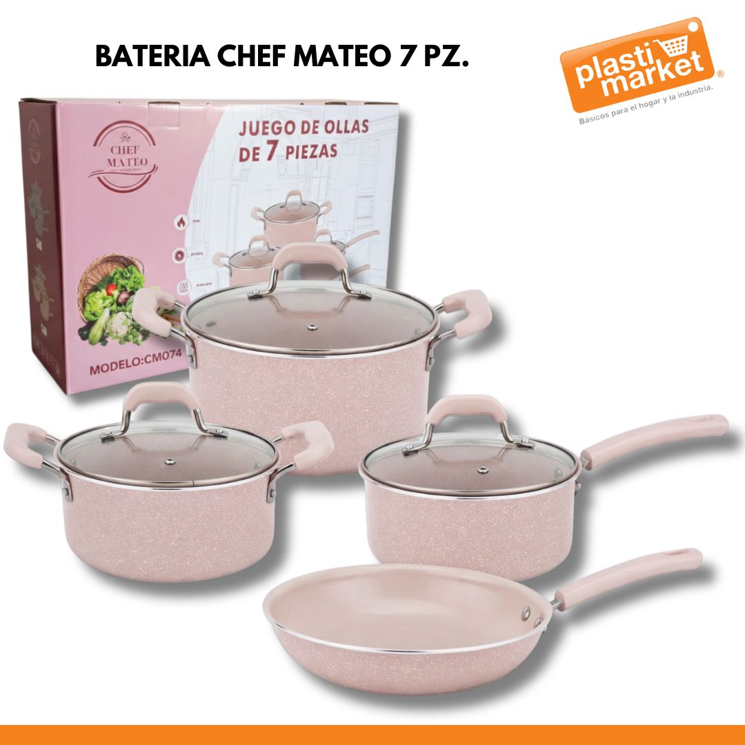 CM074 BATERIA CHEF MATEO 7 PZ.