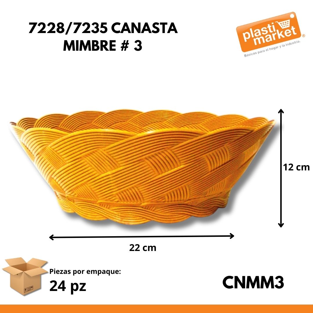 7228/7235 CANASTA MIMBRE # 3