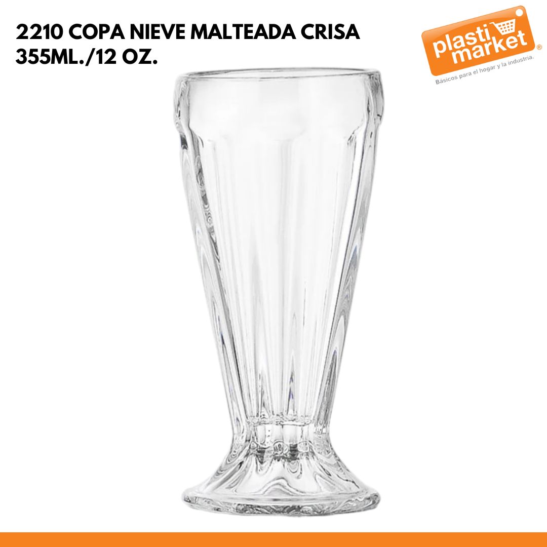2210 COPA NIEVE MALTEADA 355ML./12 OZ.