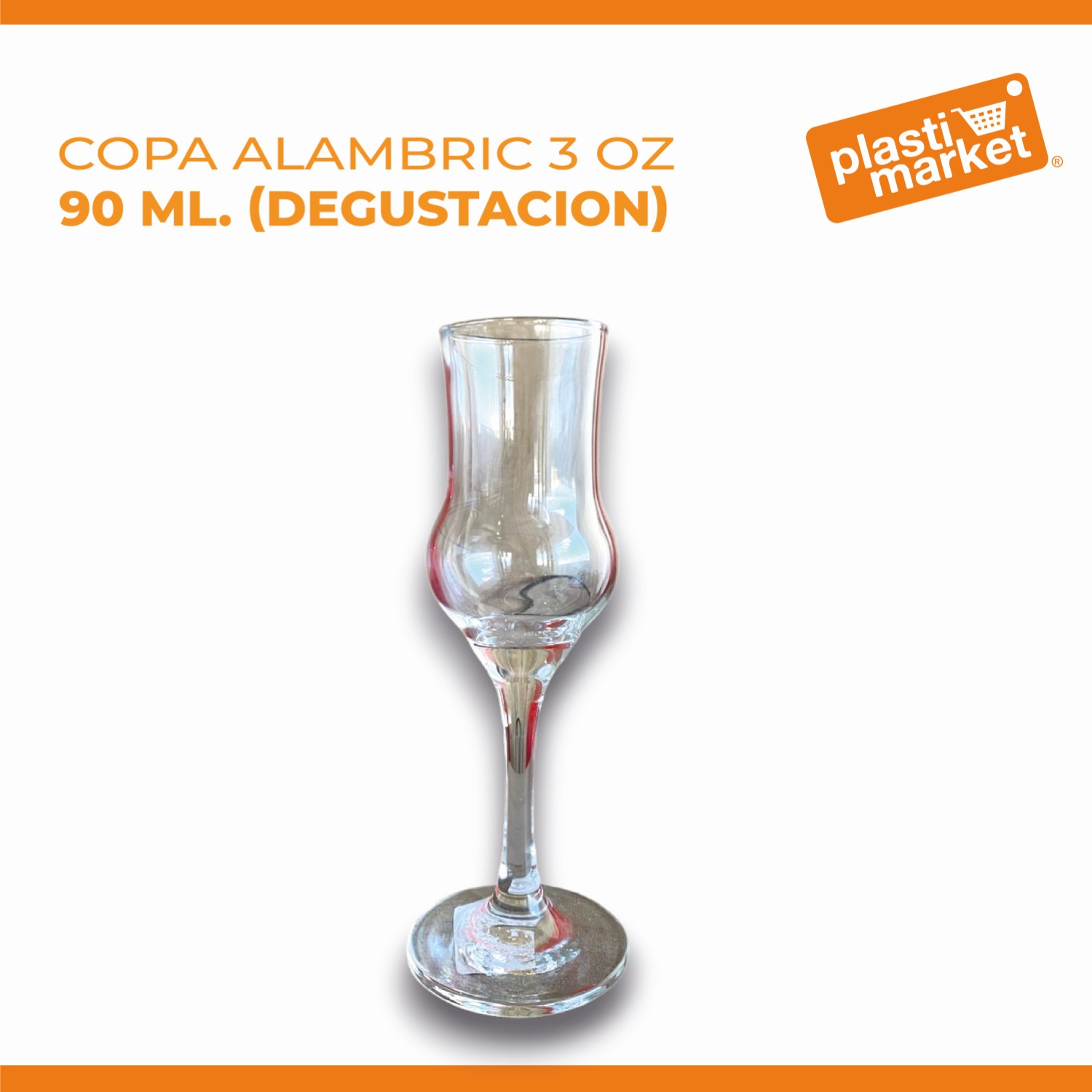 7348 COPA ALAMBRIC 3 OZ./90 ML. (DEGUSTACION)