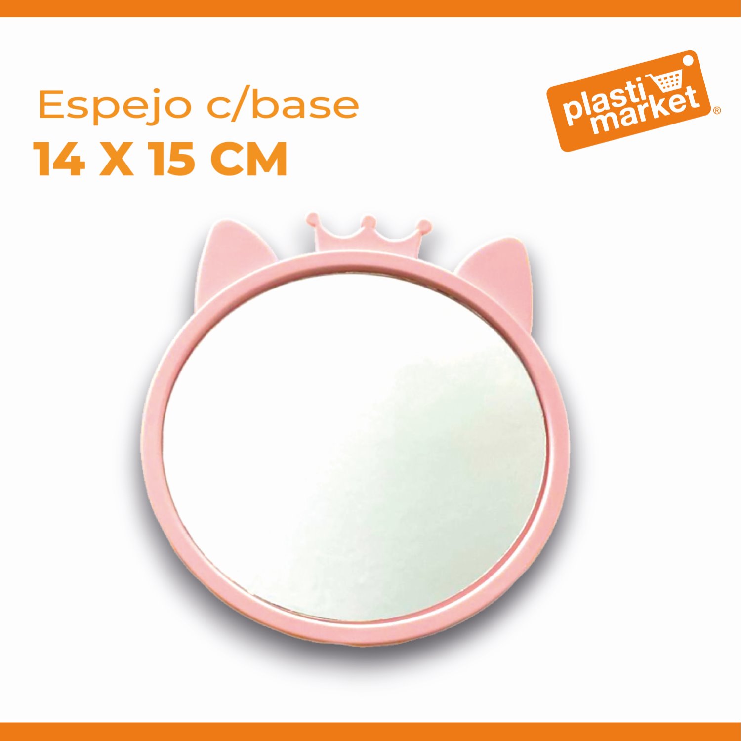 CV-0226 ESPEJO C/BASE 14X15 CM.
