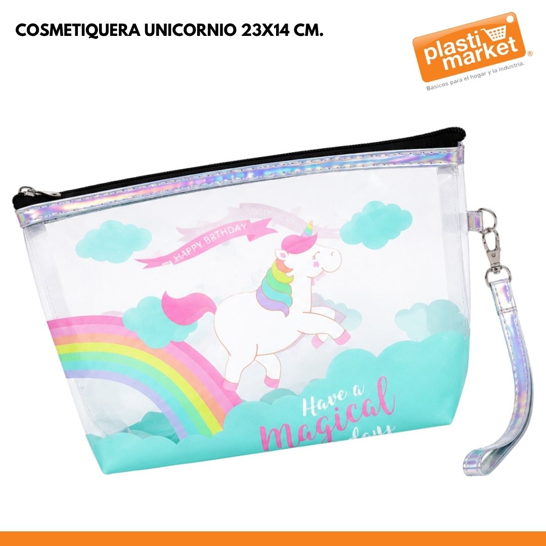 D5109 COSMETIQUERA UNICORNIO 23X14 CM. "OFERTA"