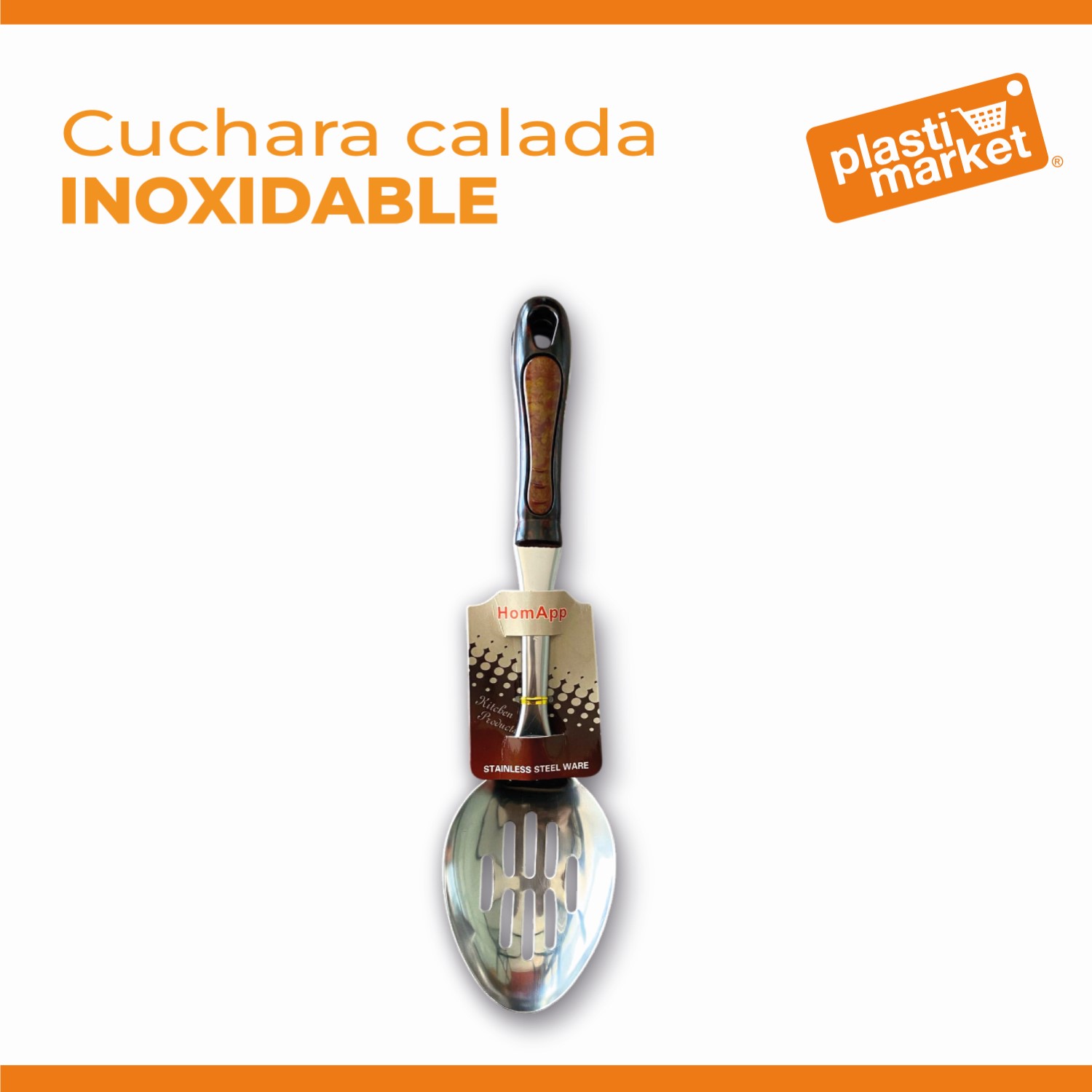 DB-7024 CUCHARA CALADA INOXIDABLE