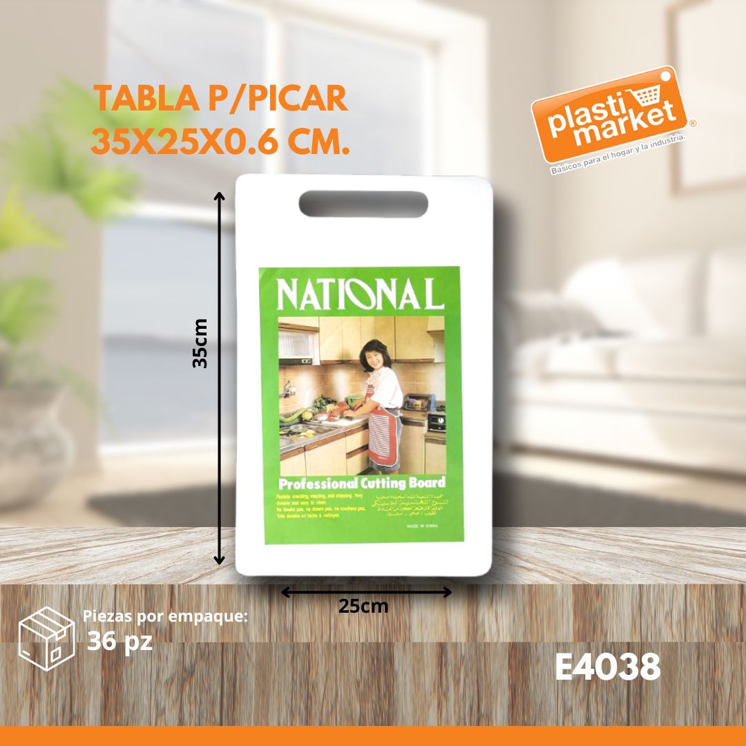 E4038 TABLA P/PICAR 35X25X0.6 CM.