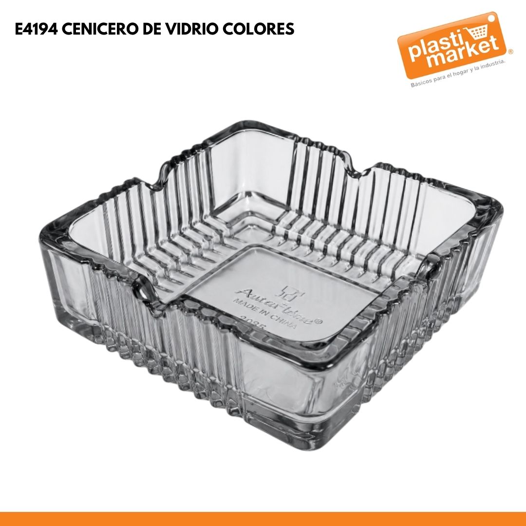 E4194 CENICERO DE VIDRIO COLORES