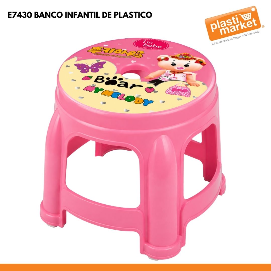 E7430 BANCO INFANTIL DE PLASTICO