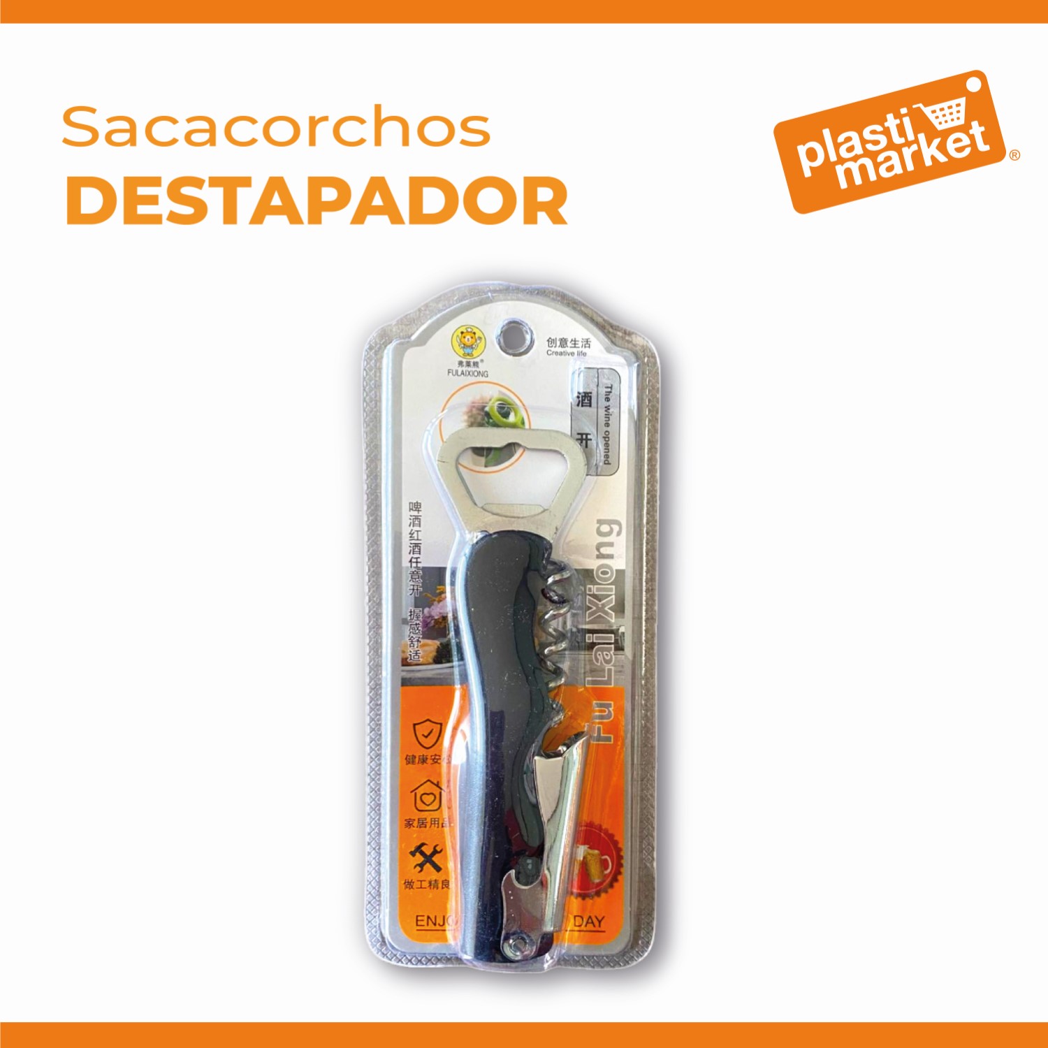 F-522 SACACORCHOS DESTAPADOR
