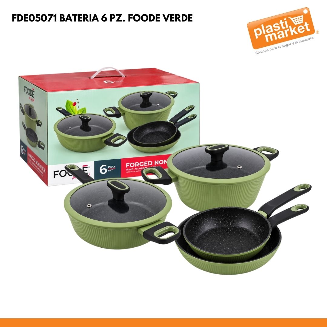 FDE-05071 BATERIA 6 PZ. FOODE VERDE