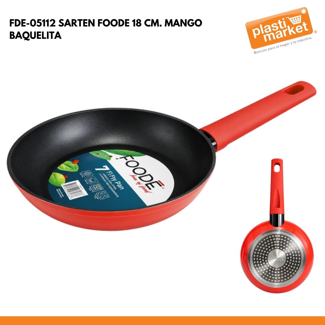 FDE-05112 SARTEN FOODE 18 CM. MANGO BAQUELITA