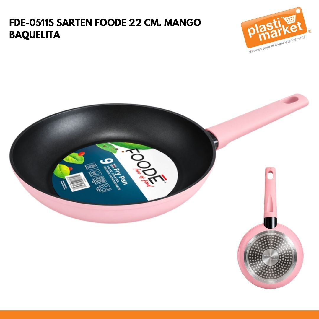 FDE-05115 SARTEN FOODE 22 CM. MANGO BAQUELITA