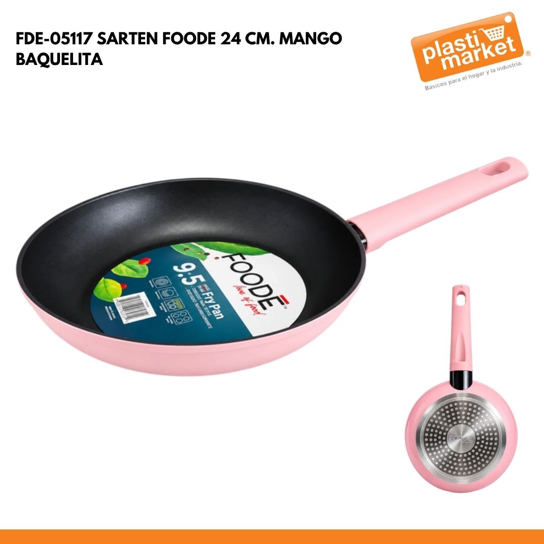 FDE-05117 SARTEN FOODE 24 CM. MANGO BAQUELITA