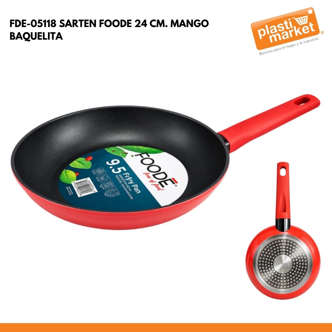 FDE-05118 SARTEN FOODE 24 CM. MANGO BAQUELITA
