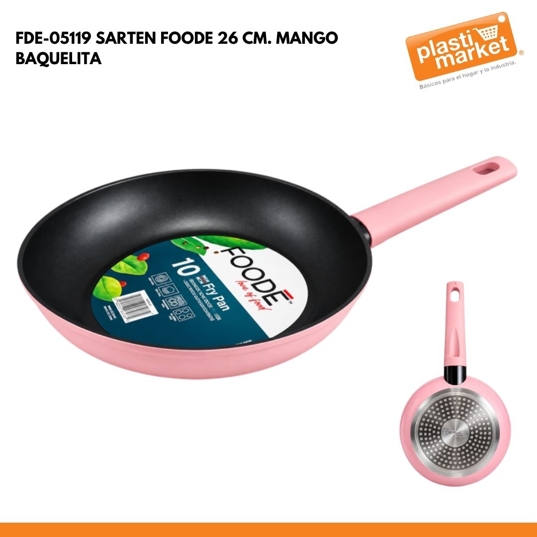 FDE-05119 SARTEN FOODE 26 CM. MANGO BAQUELITA