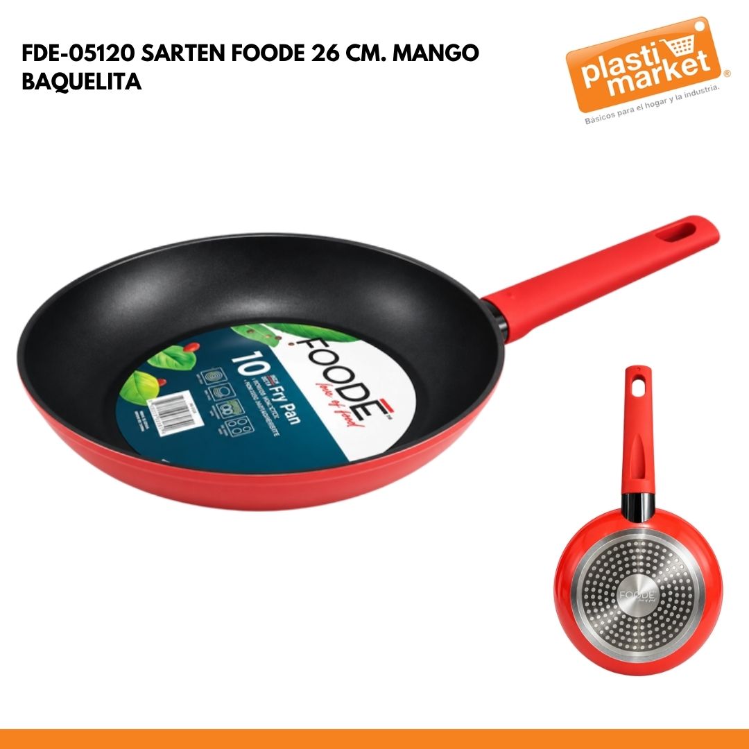 FDE-05120 SARTEN FOODE 26 CM. MANGO BAQUELITA