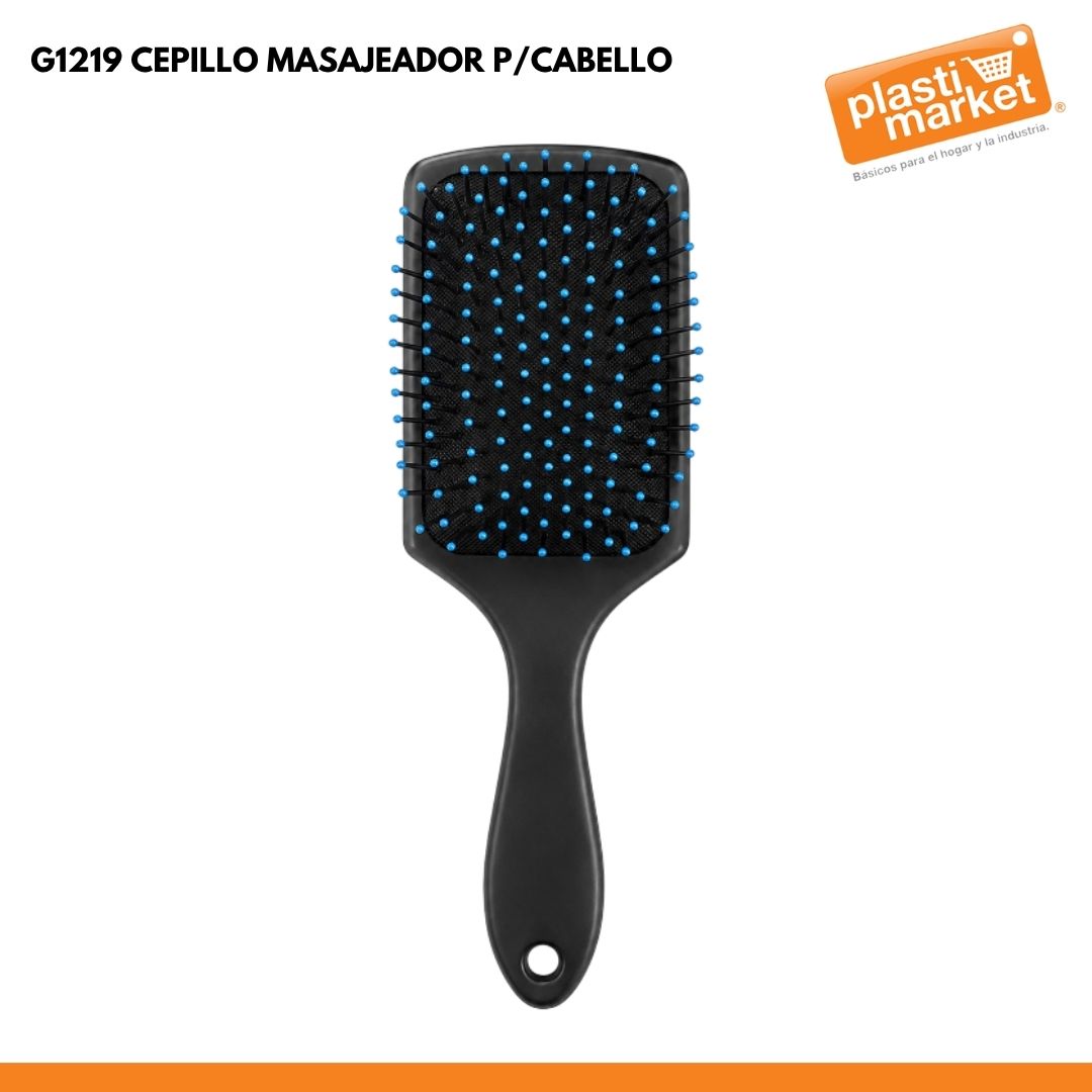 G1219 CEPILLO MASAJEADOR P/CABELLO NEGRO