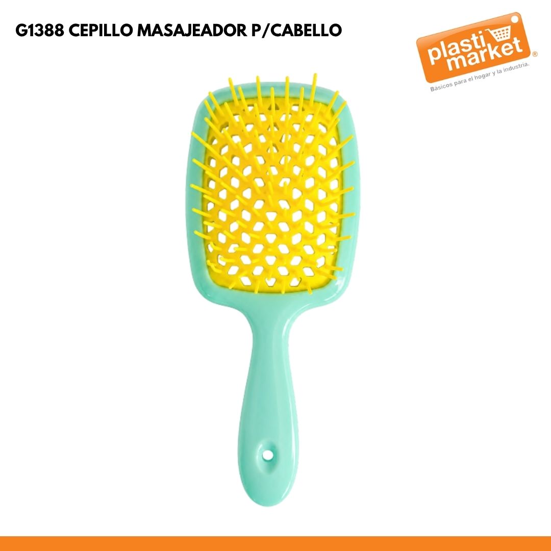 G1388 CEPILLO MASAJEADOR P/CABELLO COLOR