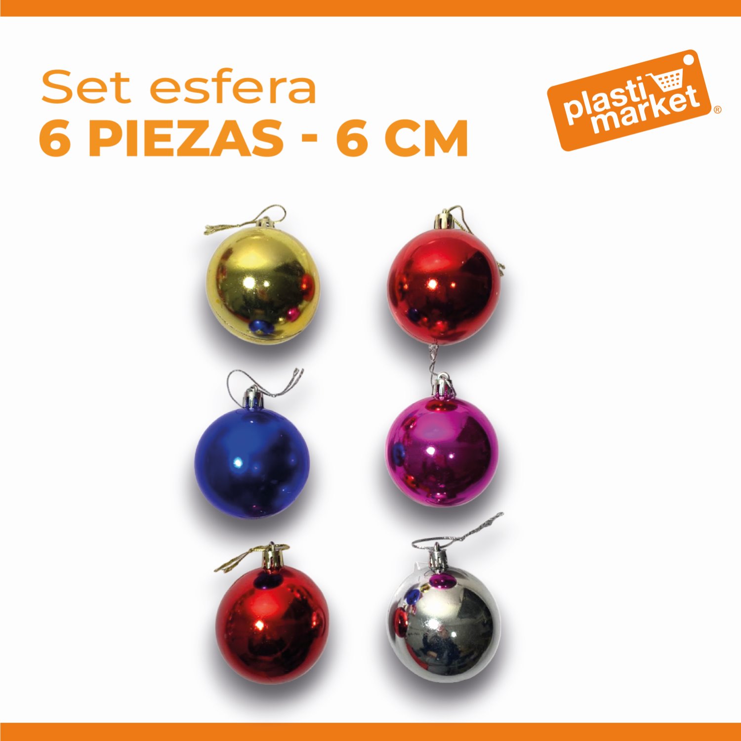 GD2008A-6 SET ESFERA 6 PZ. 6 CM.