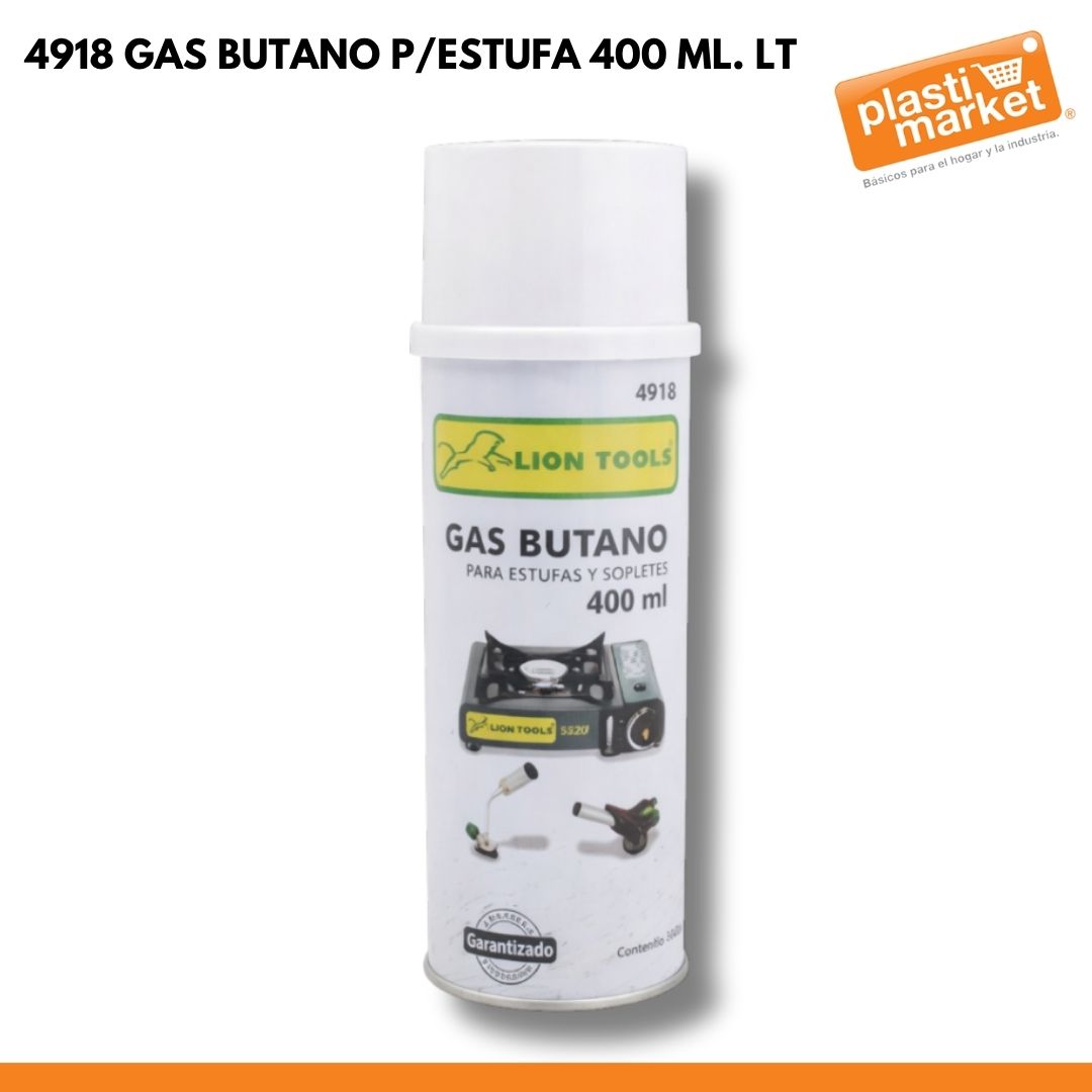 4918 GAS BUTANO P/ESTUFA 400 ML. LT