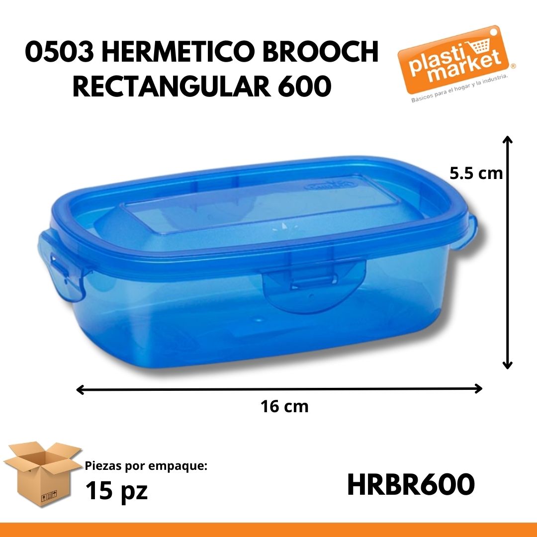 0503 HERMETICO BROOCH RECTANGULAR 600