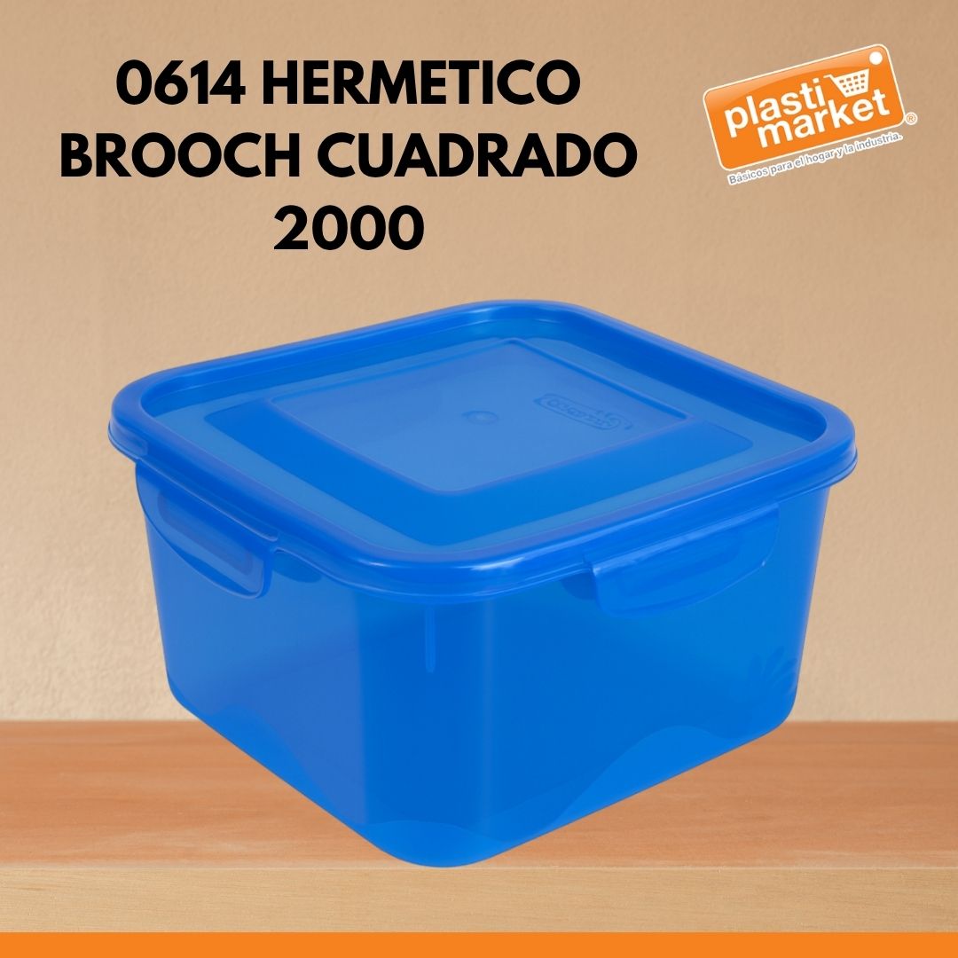 0614 HERMETICO BROOCH CUADRADO 2000