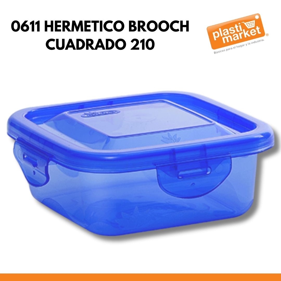 0611 HERMETICO BROOCH CUADRADO 210