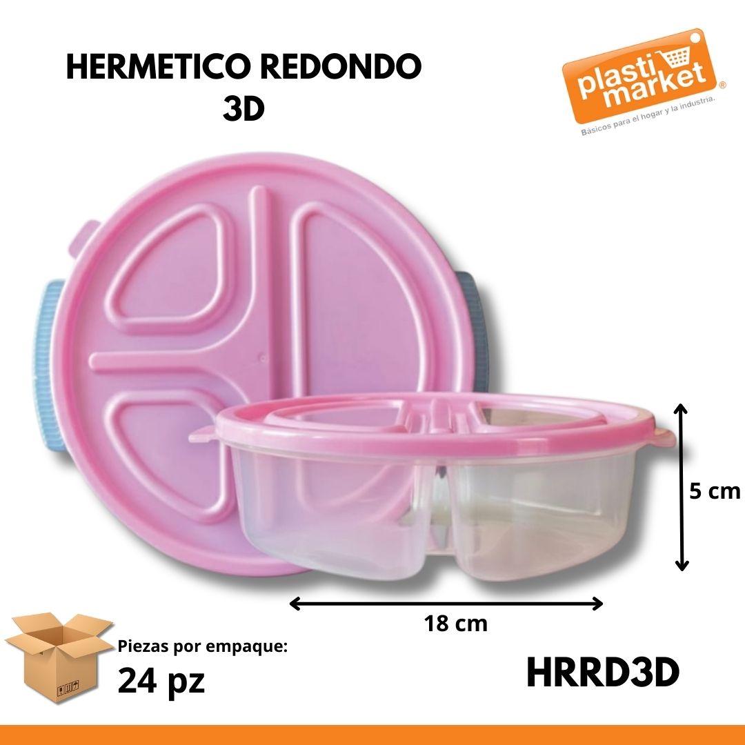 HERMETICO REDONDO 3D