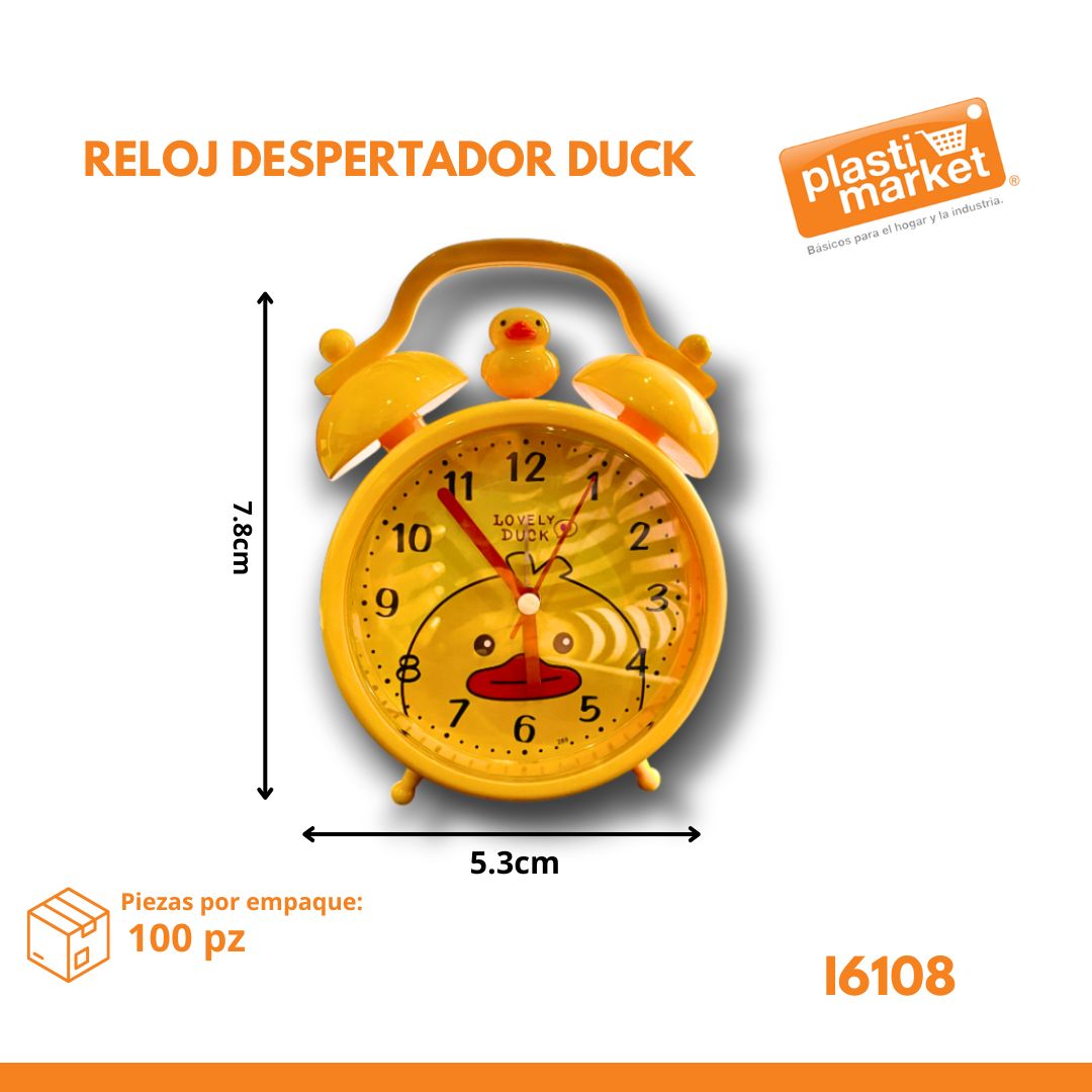 I6108 RELOJ DESPERTADOR DUCK