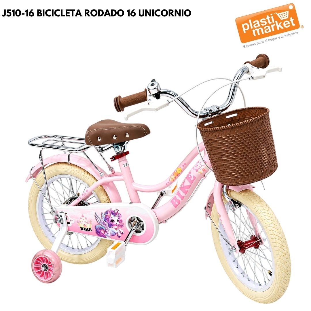 J510-16 BICICLETA RODADO 16 UNICORNIO