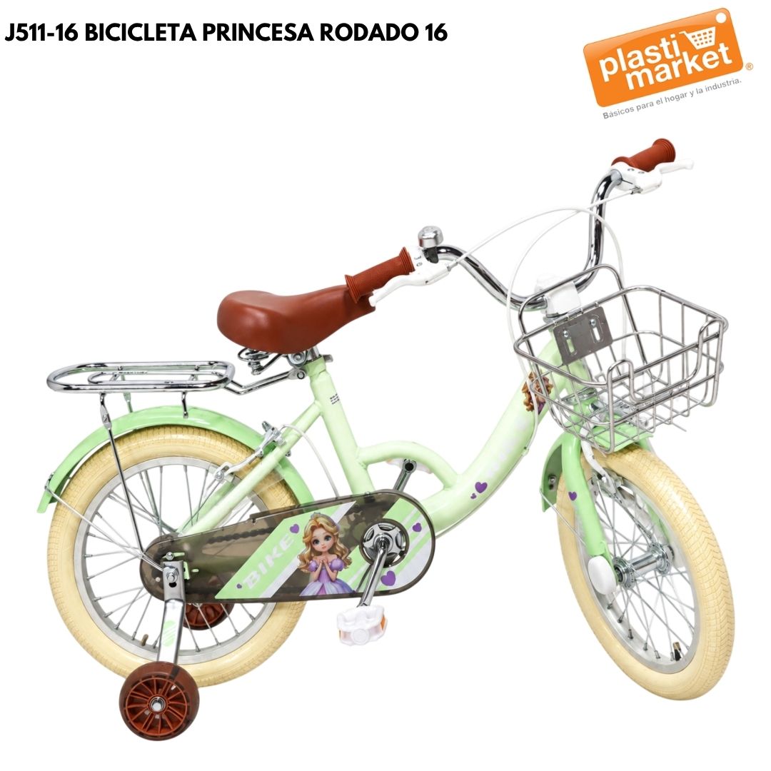 J511-16 BICICLETA PRINCESA RODADO 16