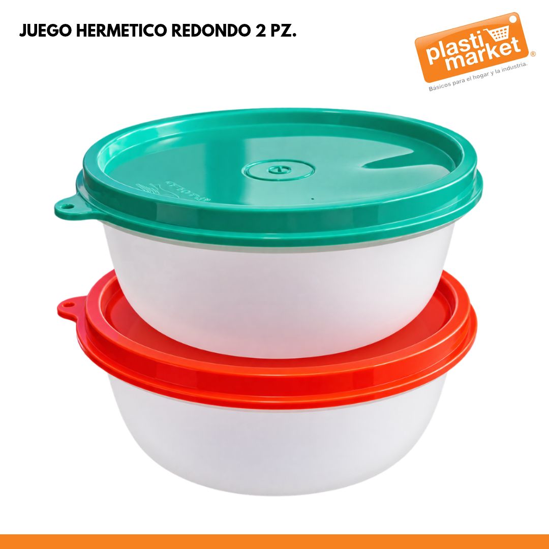 JUEGO HERMETICO REDONDO 2 PZ.