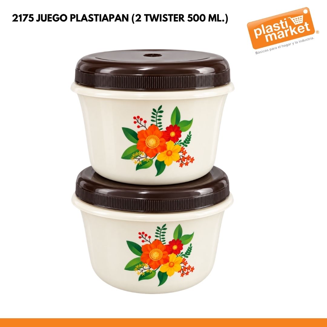 2175 JUEGO PLASTIAPAN (2 TWISTER 500 ML.)