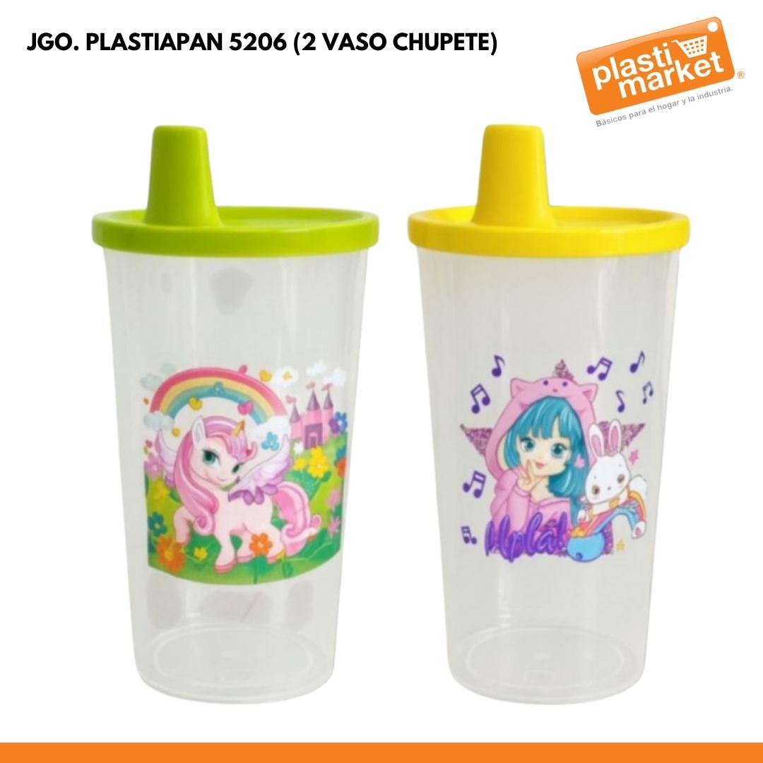 JGO. PLASTIAPAN 5206 (2 VASO CHUPETE)