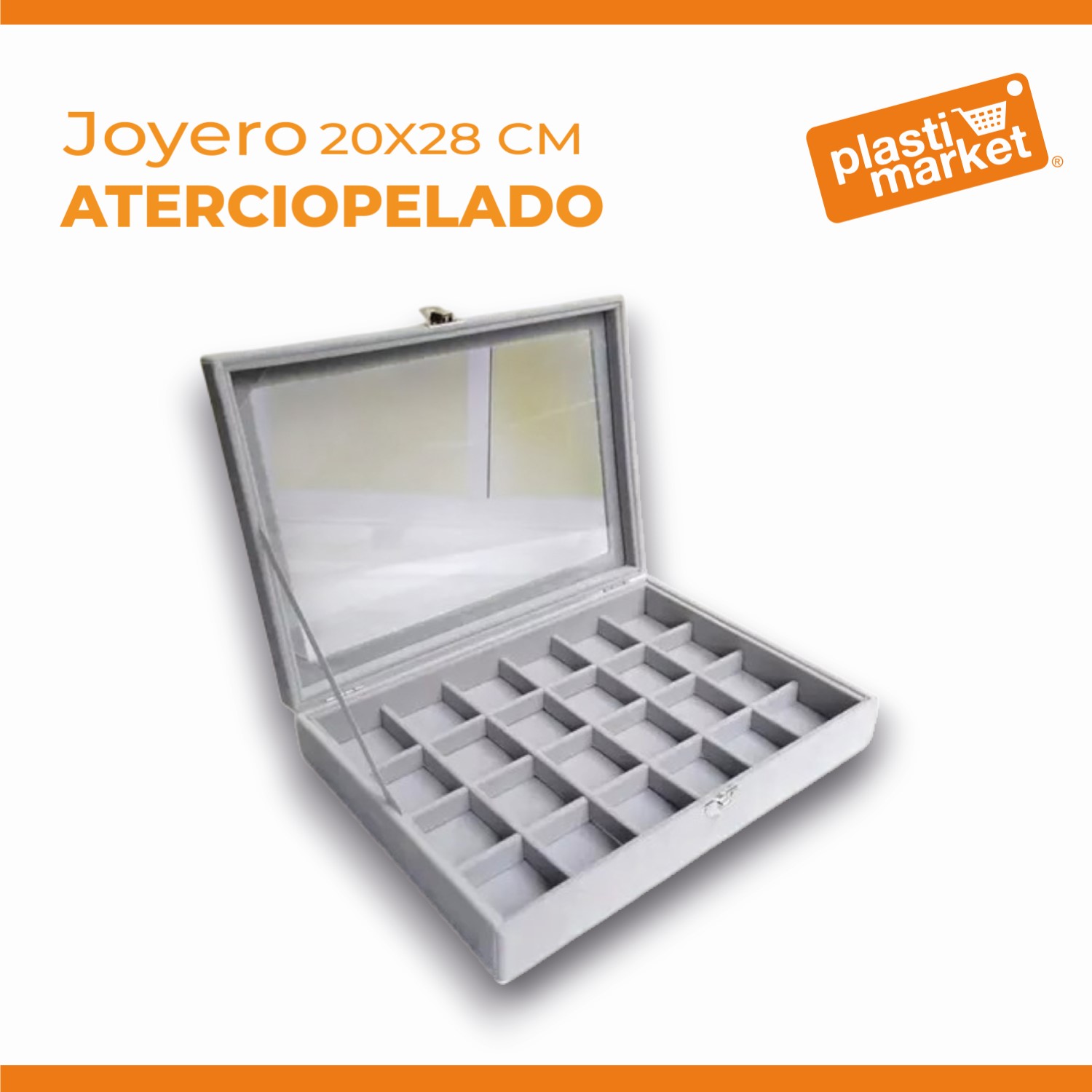JQC9403-2 JOYERO ATERCIOPELADO 20X28 CM. "OFERTA"