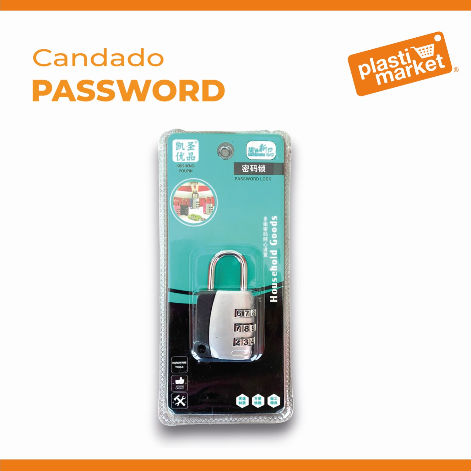 K-020 CANDADO PASSWORD