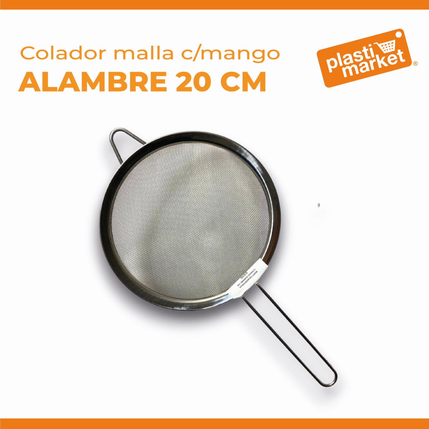M4977 COLADOR MALLA  C/MANGO ALAMBRE 20 CM.