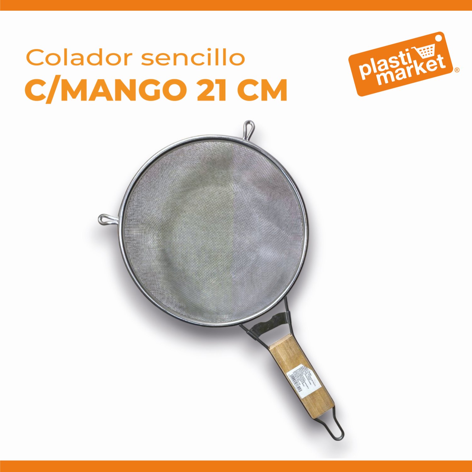 M4993 COLADOR SENCILLO C/MANGO 21 CM.