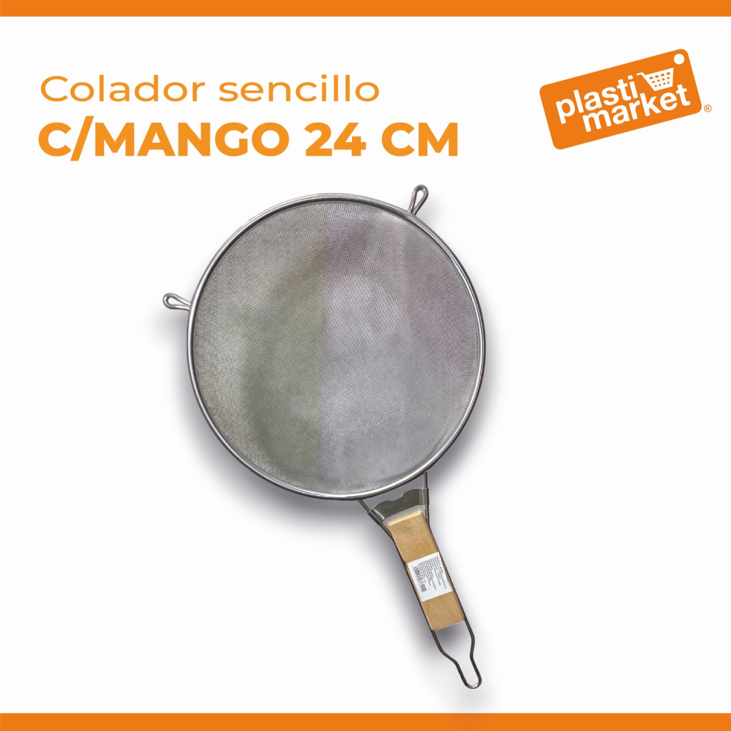 M4994 COLADOR SENCILLO C/MANGO 24 CM.