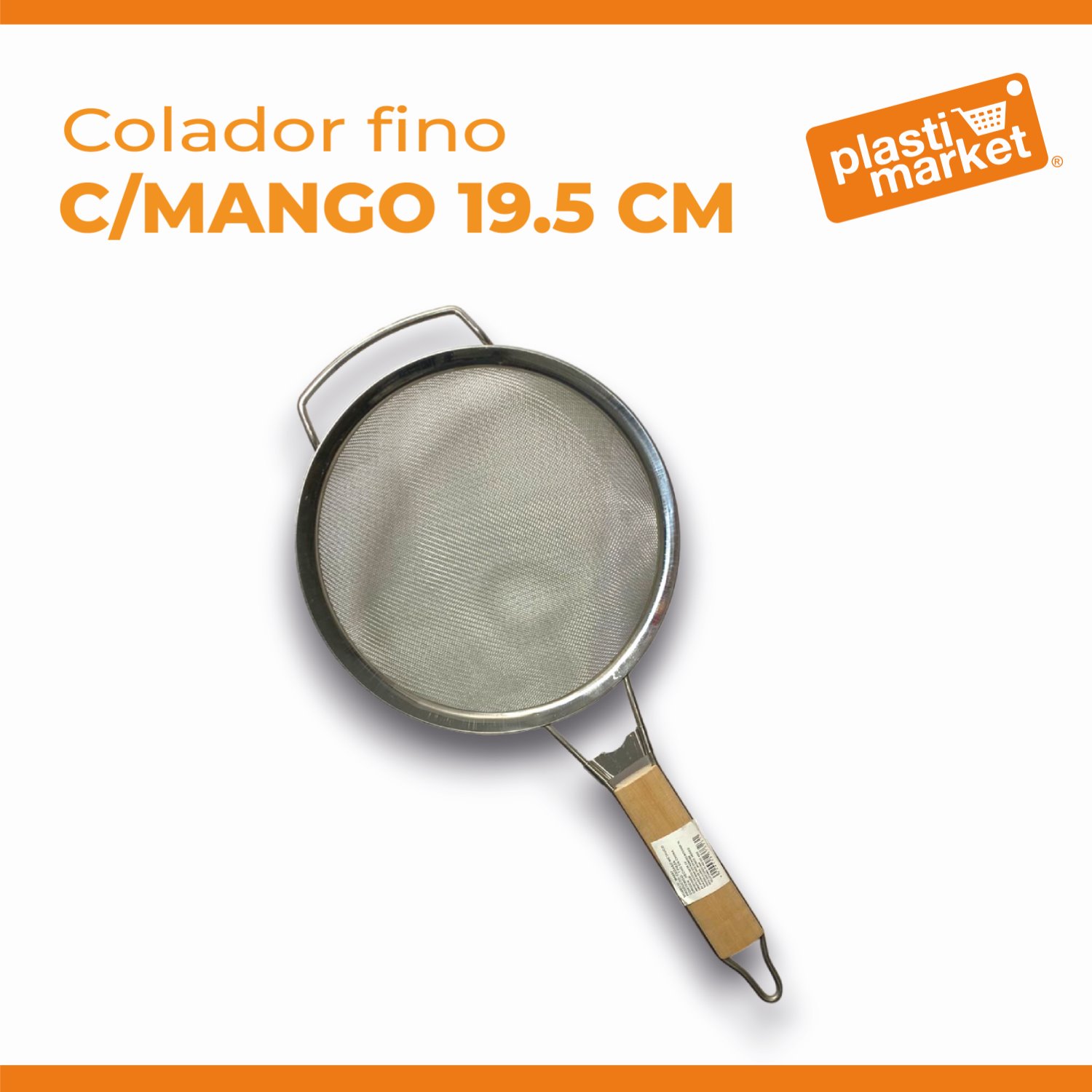 M4997 COLADOR FINO C/MANGO 19.5 CM.