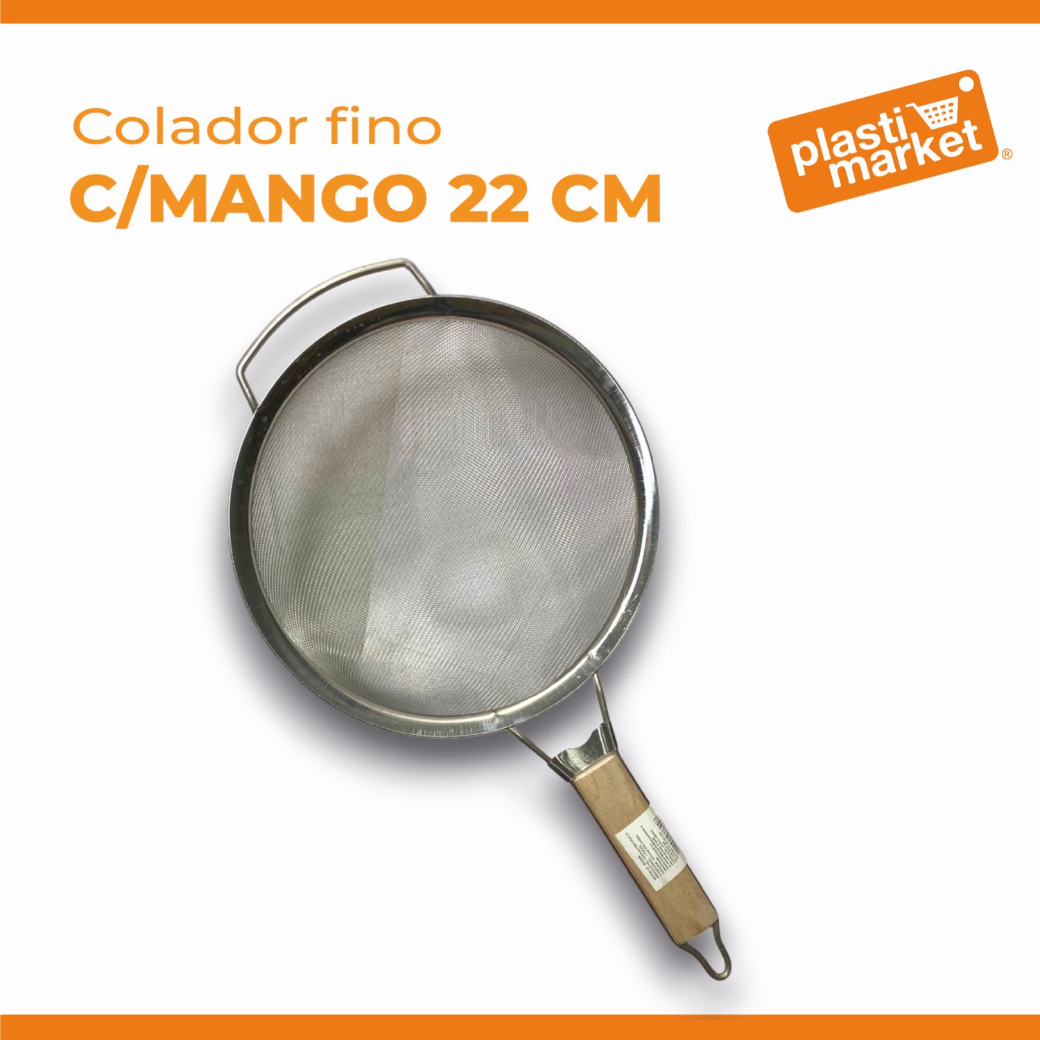 M4998 COLADOR FINO C/MANGO 22 CM.