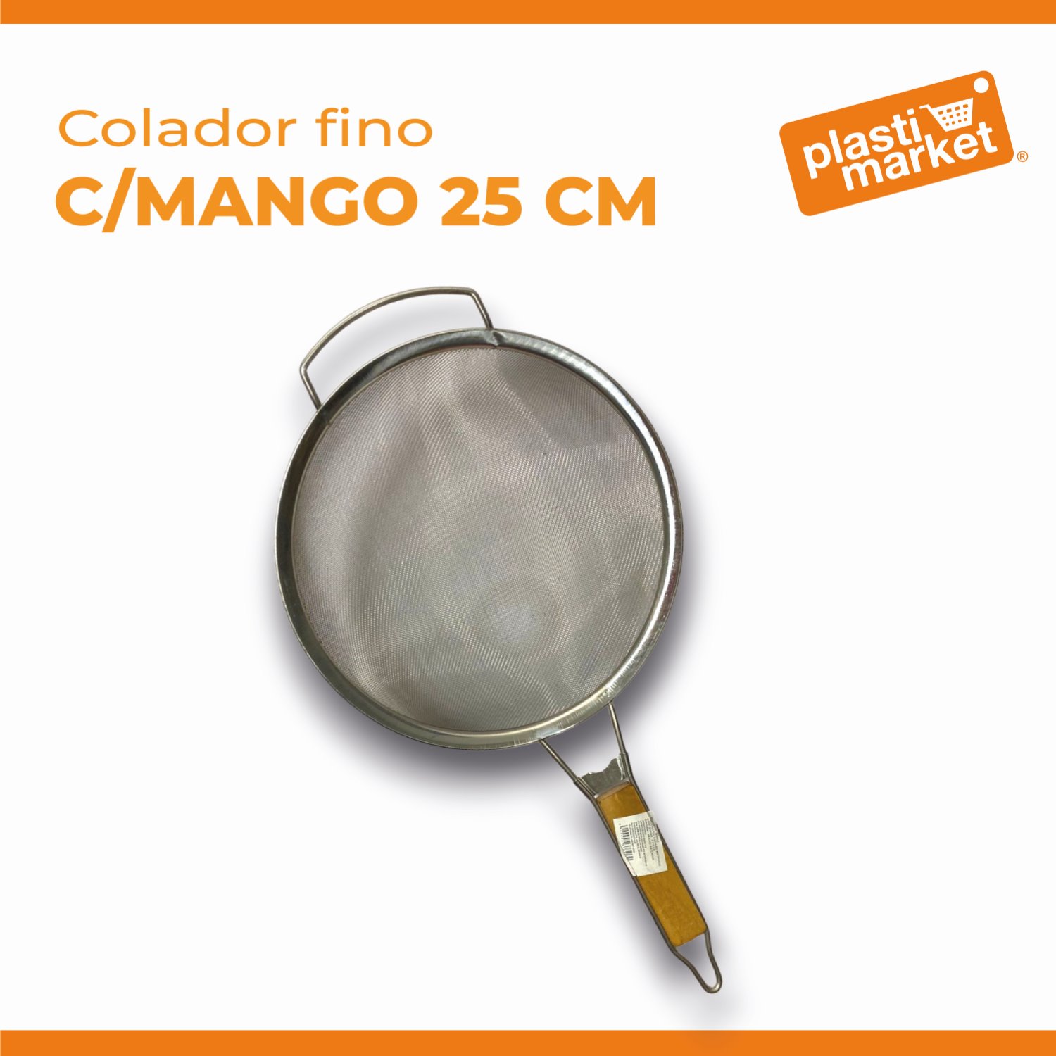 M5000 COLADOR FINO C/MANGO 25 CM.