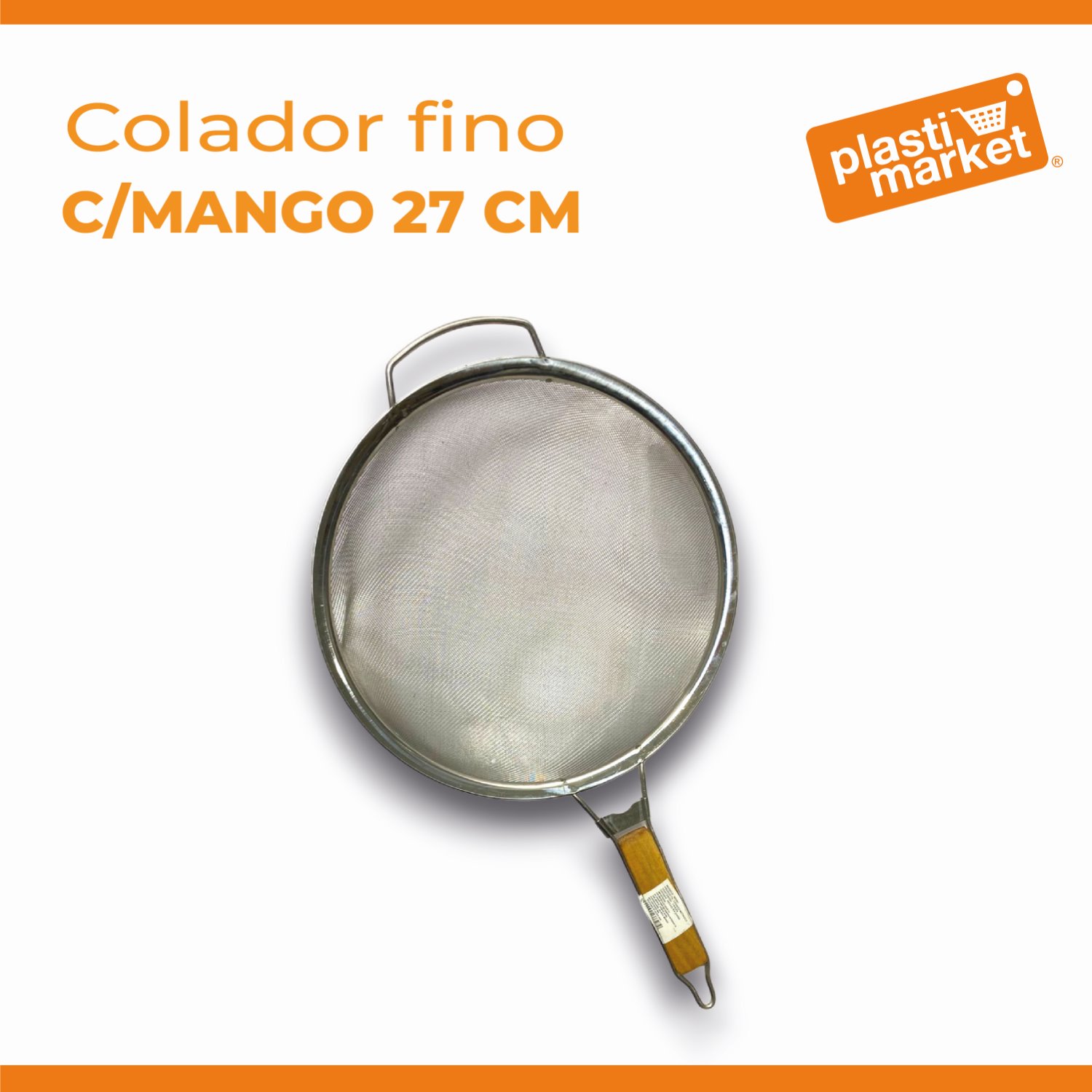 M5001 COLADOR FINO C/MANGO 27 CM.